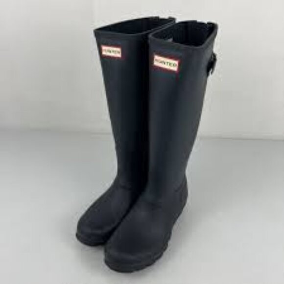 Hunter Matte Black Women's Original Tall Boots - Picture 1 of 3